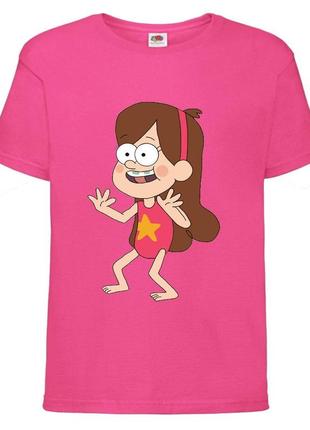 Футболка детская гравити фолз (gravity falls) розовая (gf  pin-001)