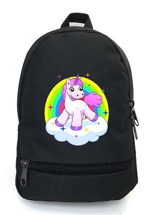 Рюкзак дитячий єдиноріг 0043 ( unicorn ) cappuccino toys edn-0043 black чорний