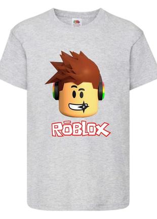 Футболка детская роблокс roblox (rb-05) серая