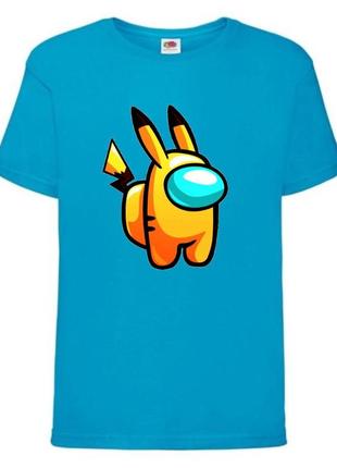 Футболка амонг ас (among us-004) синяя 116-128-140-152-164 размер