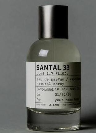 Красивейший le labo santal 33 распив делюсь строго оригинал!1 фото