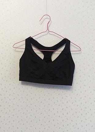 Спортивний чорний топ бра ліф топік