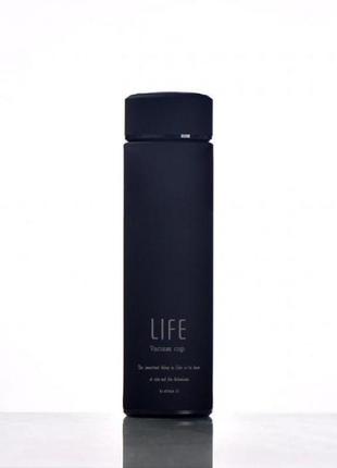 Термос из нержавеющей стали life синий матовый, 500 мл