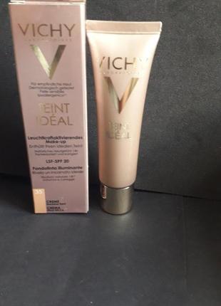 Vichy teint ideal illuminating foundation spf20 тональный крем для сухой кожи.