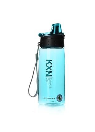 Пляшка для води casno 580 мл kxn-1179 блакитна