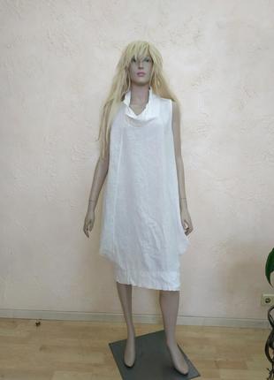 Италия платье лён туника сарафан кокон бохо