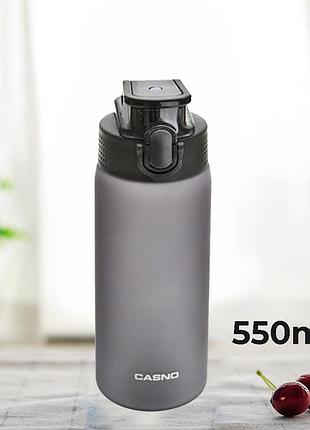 Пляшка для води casno 550 мл kxn-1225 чорна