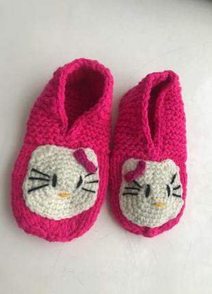 Хелло кітті в'язані тапочки hello kitty. 3