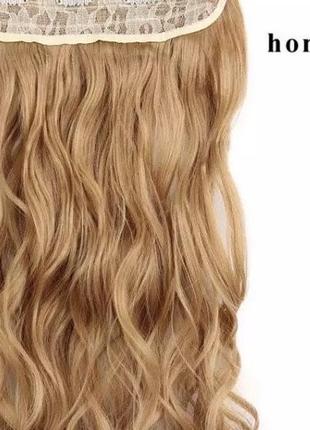 Волосся на заколках хвилясті, тресс , хвилясте волосся штучне