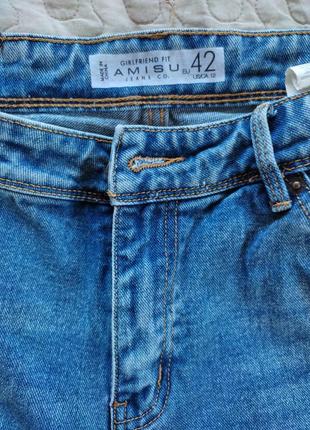 Жіночі прямі  джинси із закотами внизу від amisu8 фото