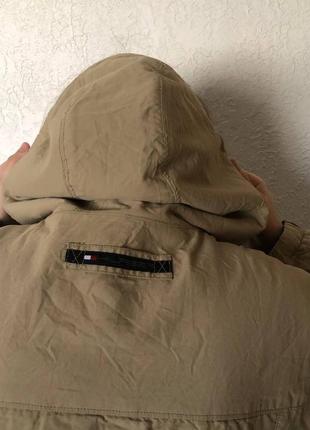 Двухсторонняя винтажная куртка tommy hilfiger на флисе