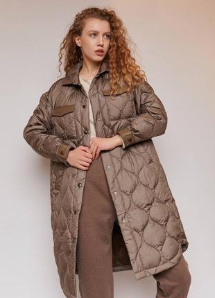 Liture пальто сорочка стьобана пальто пух пальто жіноче пуховик стьбане пальто пухове