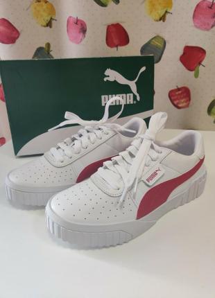 Кожаные кеды puma cali