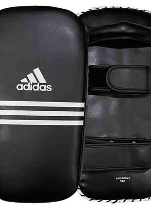Педы для тайского бокса adidas extra thick no tear pad ( черный, adibac041)