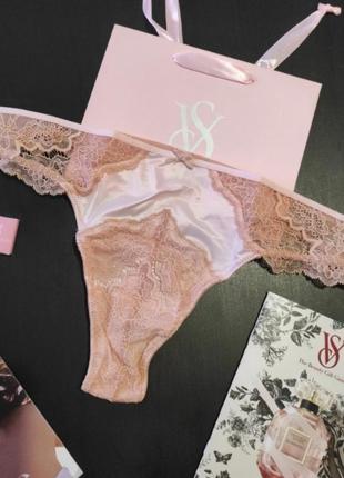 Люксовые кружевные трусики стринги тонги dream angels р.ххл💕victoria's secret виктория сикрет вікторія сікрет оригинал1 фото