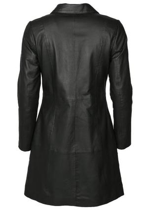 Кожаный плащ, кожаное пальто, пальто натуральная кожа 2022 тренд2 фото