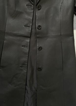 Кожаный плащ, кожаное пальто, пальто натуральная кожа 2022 тренд8 фото