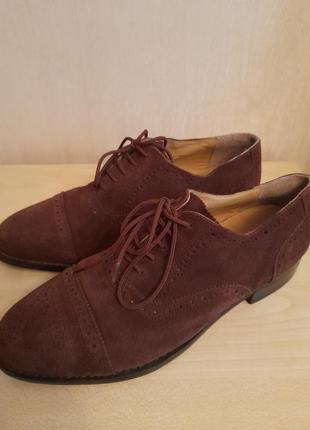 Замшевые оксфорды samuel  windsor