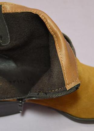Р.39-39,5 tamaris, германия, натуральная замшевая кожа! комфортные,женственные ботинки6 фото