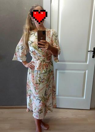Платье платья сукня цветочный принт плаття