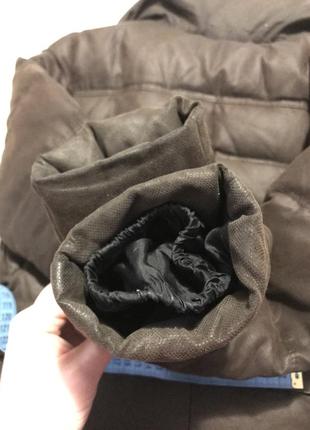 Куртка пуховик пальто zara размер s-m натуральный пух зимняя7 фото