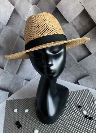 Жіноча літнє капелюх федора ткана кава з молоком7 фото