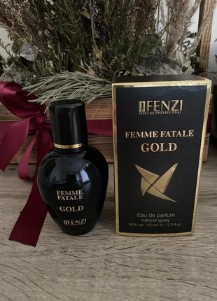 Jfenzi femme fatal gold женская парфюмированная вода