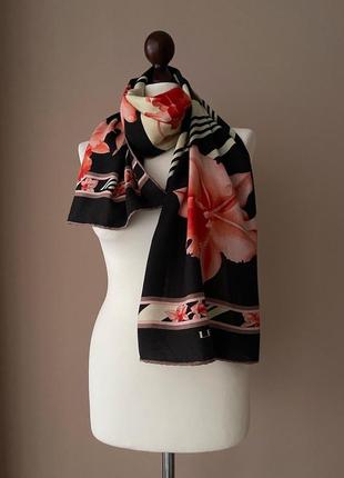 Кашемировый винтажный шарф платок бренд leonard paris кашемир шелк3 фото