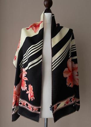 Кашемировый винтажный шарф платок бренд leonard paris кашемир шелк2 фото