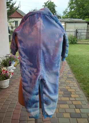( 3 - 4 года) детская пижама кигуруми флисовый комбинезон б / у3 фото
