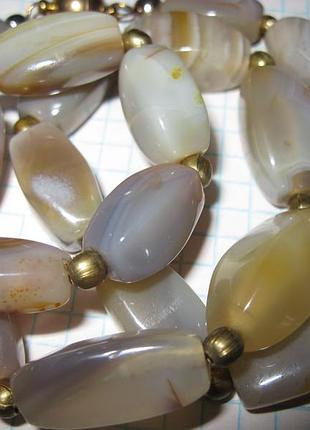 .бусы. натуральный камень агат.