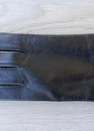 Женские зимние кожаные перчатки с мехом hero