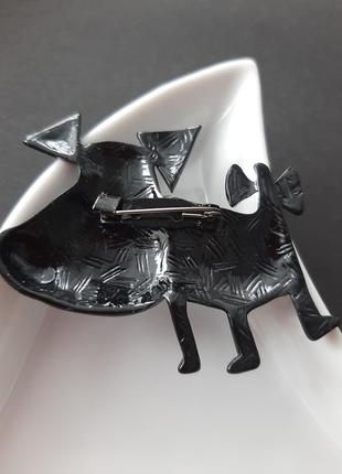 Брошь потешная собачка мультяшная собака пёс собакен пёсик разноцветная цветная синяя...