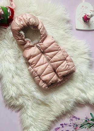 Красивая тёплая жилетка next девочек 9-12 месяцев