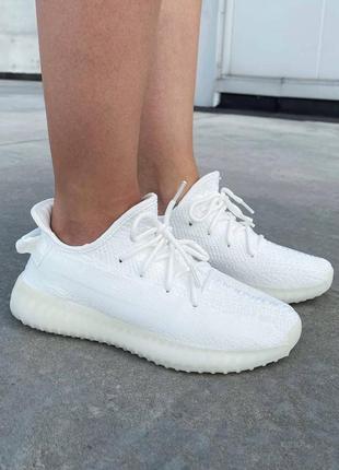 Adidas yeezy boost 350 white жіночі кросівки адідас ези білі