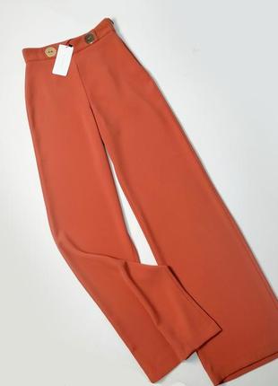 Широкие ровные брюки палаццо на высокий рост zara2 фото