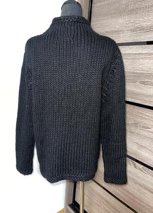 Классный шерстяной свитер с крупной вязкой🌸4 фото