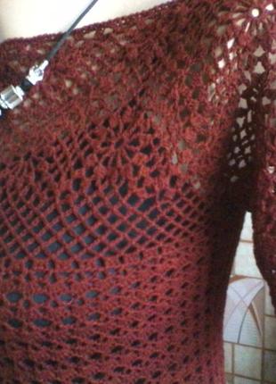 Платье вязаное крючком ′герда′2 фото
