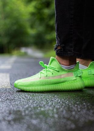 Мужские кроссовки adidas yeezy boost 350 v2 glow in the dark