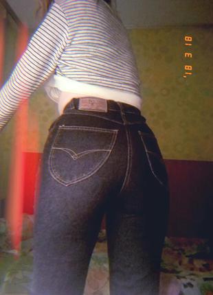 Шикарные mon jeans pull&bear, высокая посадка1 фото