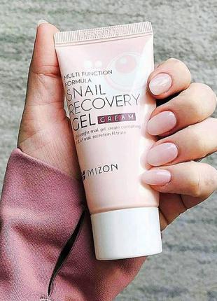 Улиточный гель-крем mizon snail recovery gel cream