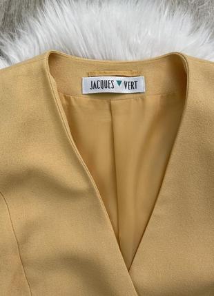 Шикарный желтый винтажный пиджак 1+1=37 фото