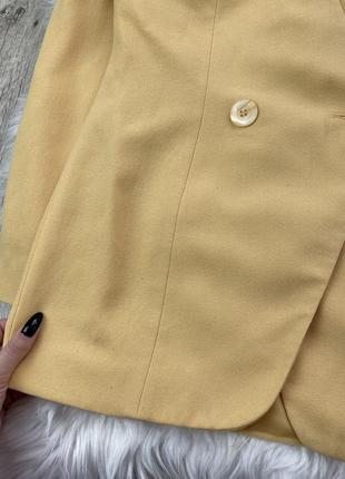 Шикарный желтый винтажный пиджак 1+1=310 фото