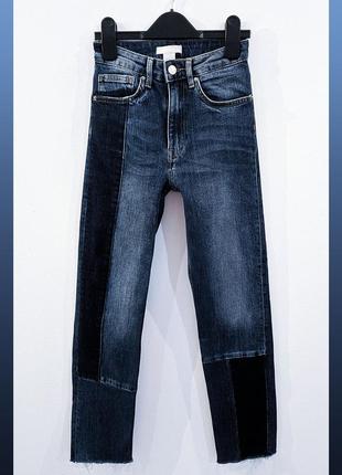 Джинси в стилі печворк hennes and mauritz h&m denim