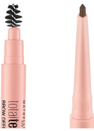 Олівець для брів maybelline new york total temptation eyebrow pencil2 фото