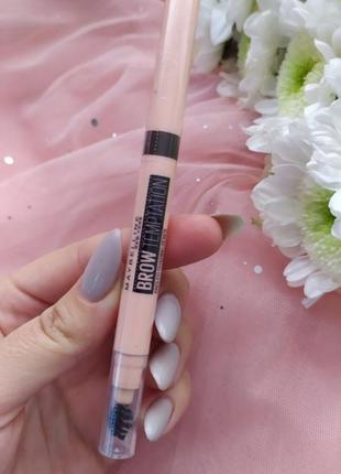 Олівець для брів maybelline new york total temptation eyebrow pencil