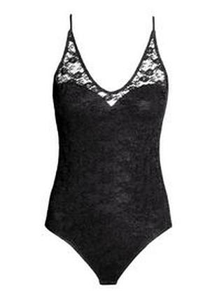 🌺 кружевной боди комбидресс h&m •р.s