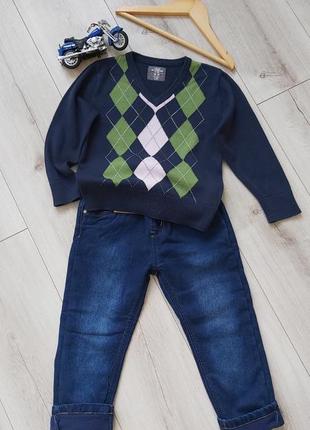 Костюм,набор, комплект на мальчика 98/104,джинси,кофта.