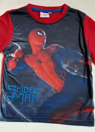 Красный реглан лонгслив spider man marvel на 4 года (104см)