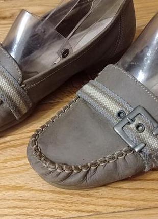 Дешево рр 39 -24,5 см кожаные мокасины балетки rieker